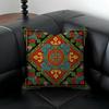 Z-Zhuang Brocade Pattern Cushion Cover Natural Linen Pillowcase Set, All-In-One Decor For Sofa, Bedroom & Chair