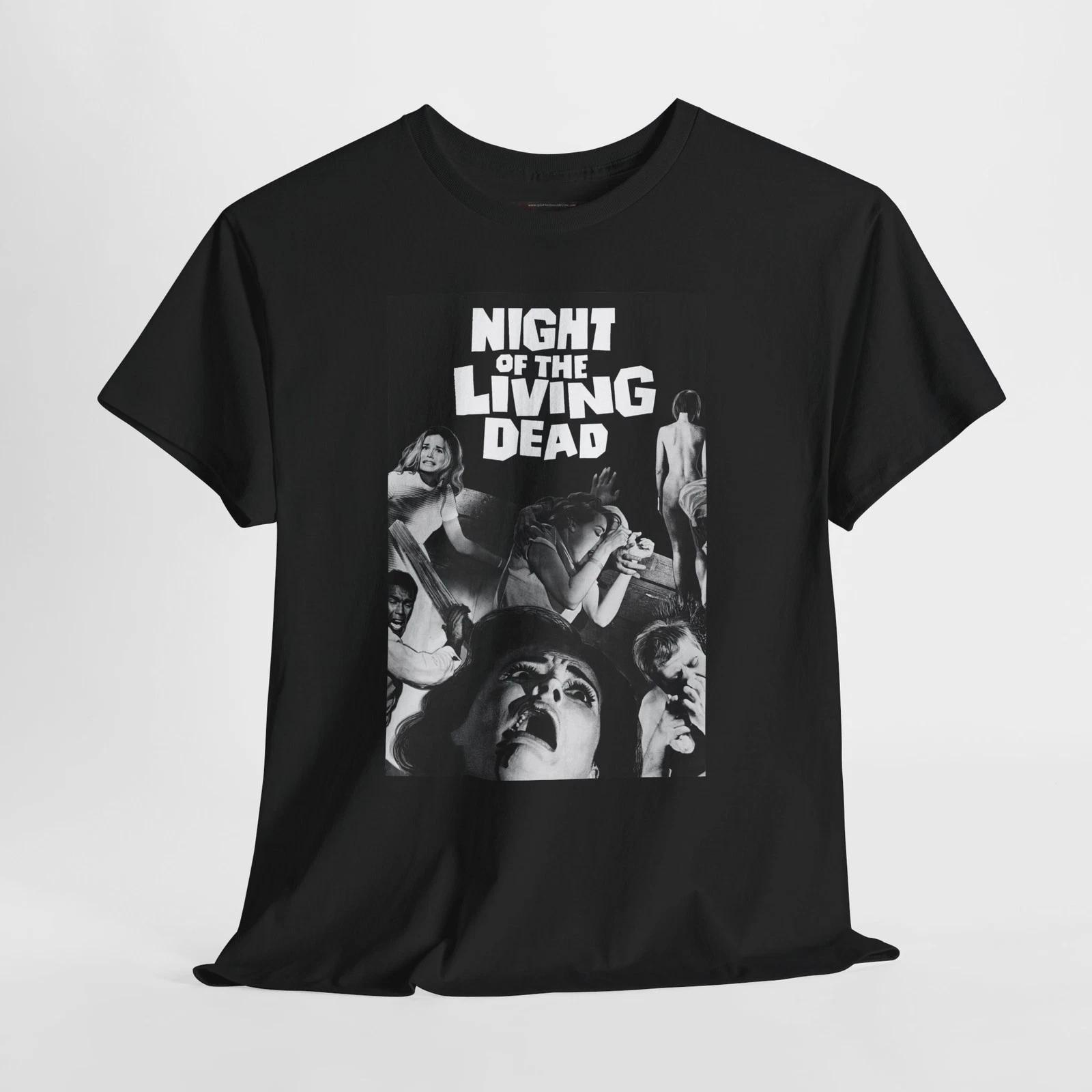 Night of the Living Dead 1968 Retro Movie Poster Horror Unisex Graphic T-Shirt S