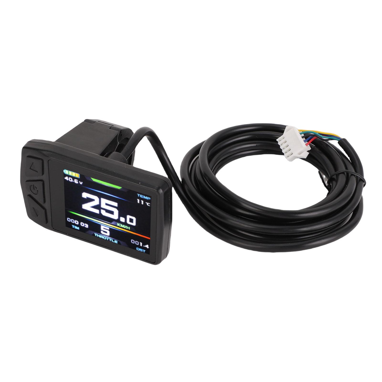 

Electric Bike Color Display 24V 36V 48V Electric Scooter Color Display Panel with SM Connector