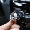 Air Condition Knob Audio Volume Control Button Circle Decoration Trim Ring Cover For BMW 1 2 3 3GT 4 Series X1(With AUTO Button)