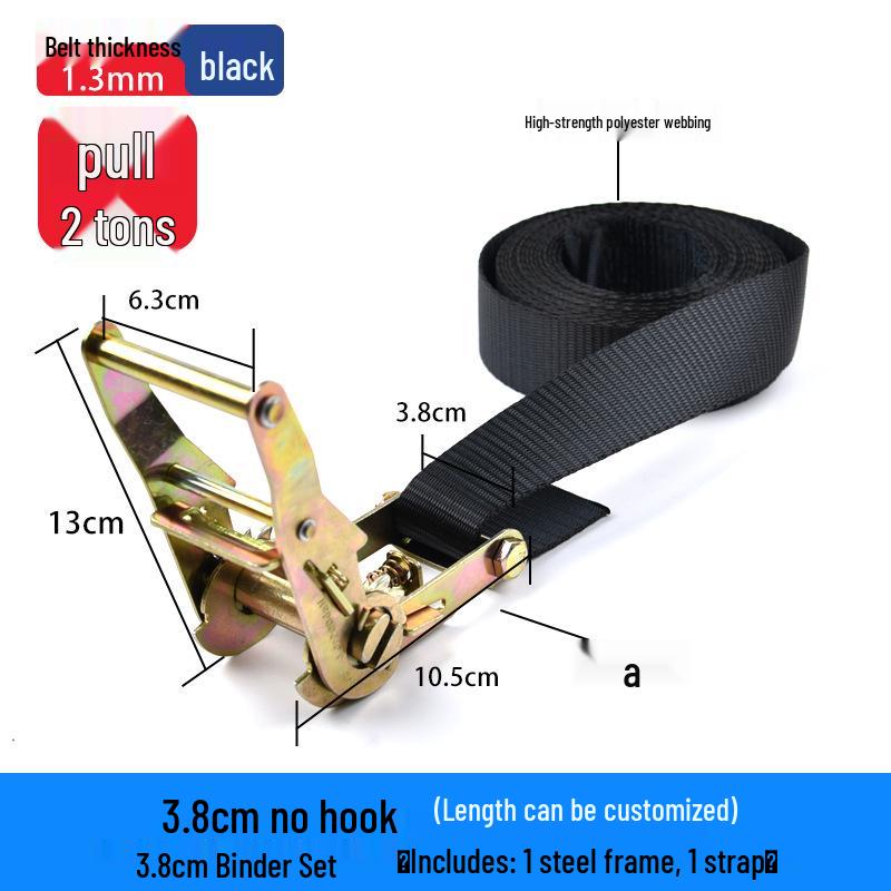 High-Strength Polyester Ratchet Cargo Straps for Packaging and Tensioning
