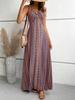 European and American Women's Clothing Bohemian Long Suspender Slim Slim Slim Split Design Dress Women