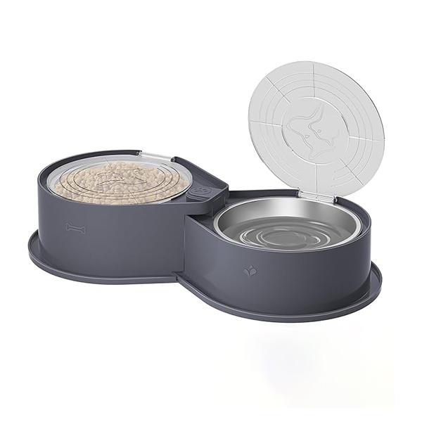 Large Capacity 304 Stainless Steel Bowls,Anti-Skid Food Water Set for Dogs Cats