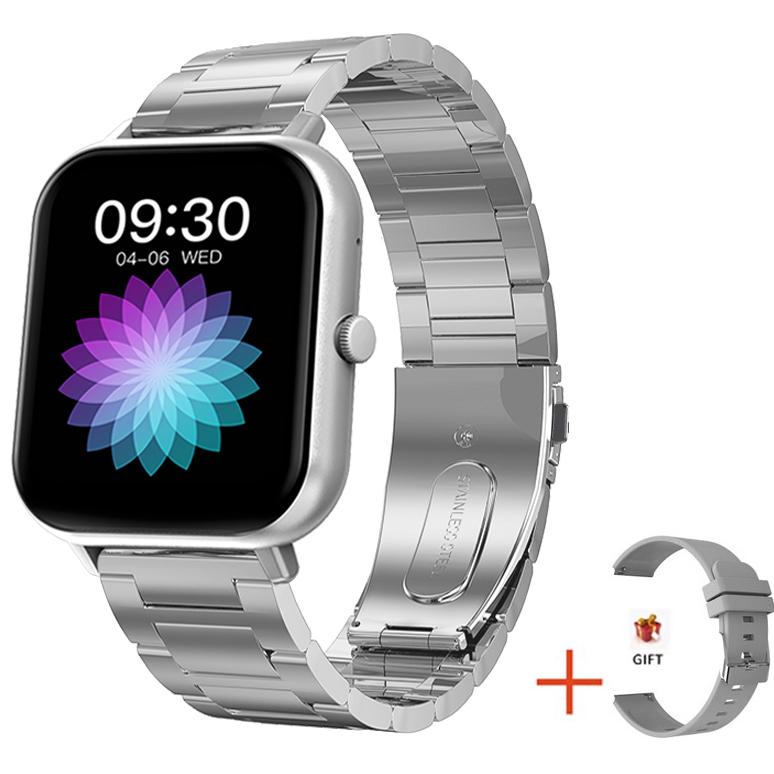 HpLive Smartwatch Con Sveglia Silenziosa, Contapassi, Monitoraggio Sonno, Impermeabile IP65 E Ricarica USB (bianco)
