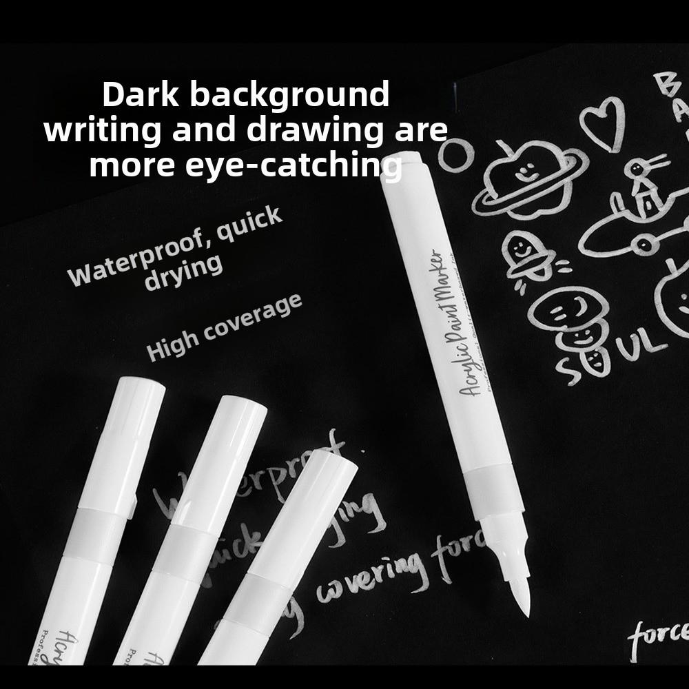 1/10Pcs Acrylic Ink Marker Pens Hard Soft Nibs Handbook Card Pen Student Stationery