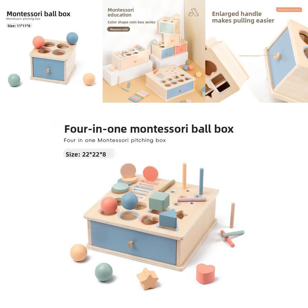 Sorting Box Wooden Educational Toy For Baby Color Shape Recognition