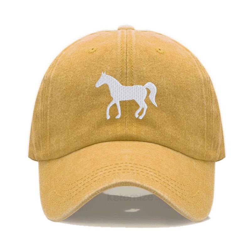 Șapcă de baseball pentru femei Șapcă pentru bărbați Bumbac spălat Broderie cal de desene animate Șapcă tată Șepci sport de golf pentru bărbați Pălării de soare Dropshipping
