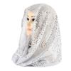 Solid Color Sequin Hooded Headscarf Breathable Soft Sequin Head Wraps Fashion Hijab  Spring Summer