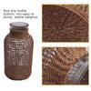 A20F-Straw Glass Flower Vase Japanese Flower Pot In The Nordic Contracted Creative Flower Basket To Water Plants