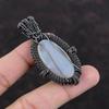 Botswana Agate Pendant Copper Wire Wrapped Pendant Original Gemstone Jewelry Handmade Wire Pendant Beautiful Copper Jewelry Pendant For Gift