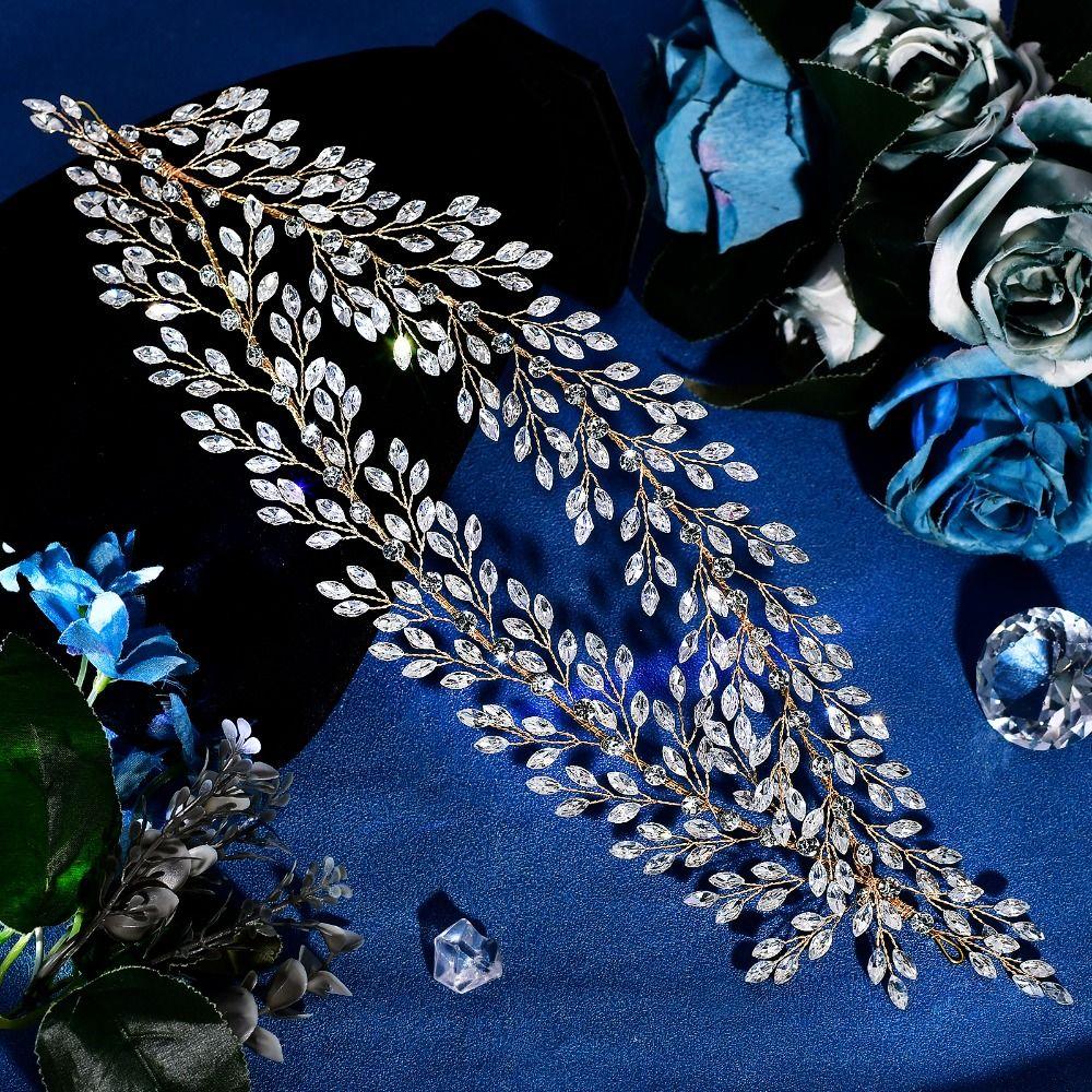 Exquisite Rhinsestone Headband Handmade Wedding Hair Accessories Wedding Headpieces  for Bride