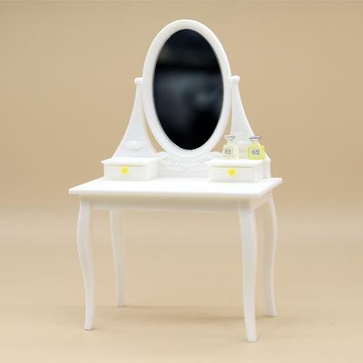 1/12 Dollhouse Simulation Dressing Table Model Dollhouse Bedroom Decoration Dolls House Living Scene Decor Accessories