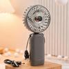 Portable Neck Fan, 3 Speed Foldable Handheld Fan, USB Rechargeable Small Personal Fan for Outdoor Travel, Desk Cooling Fan for Home Office