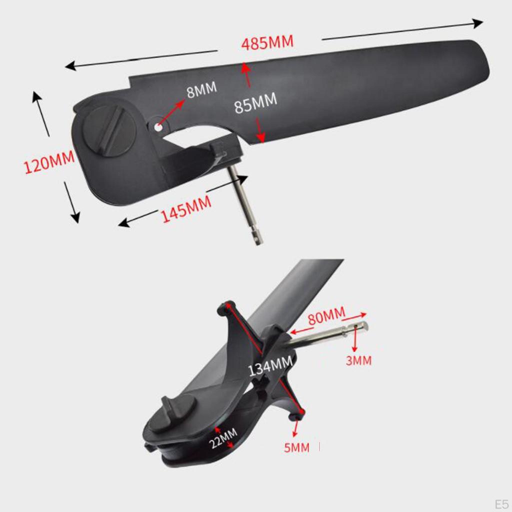 System sterowania sterem kajaka dla łodzi i ogona canoe
