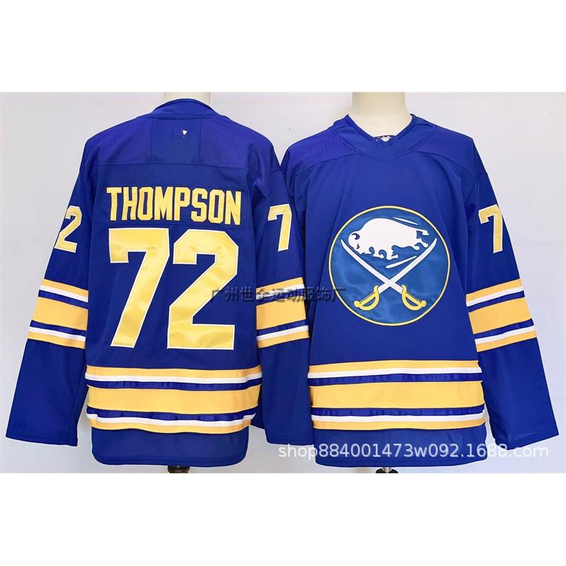 Camiseta Retro Bordada de Hockey sobre Hielo para Hombre Uniforme de Equipo Camisa de Entrenamiento con Nombre de Jugador Dahlins Thompson