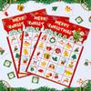 Reward Stickers Christmas Bingo Game Reusable Bingo Toys Set  Children Gifts