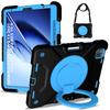 Rotatable Stand Armor Case Universal for iPad Air 4 5 10.9 Pro11 2018-2022 Hybrid Cover With Portable Handle Grip Shoulder Strap