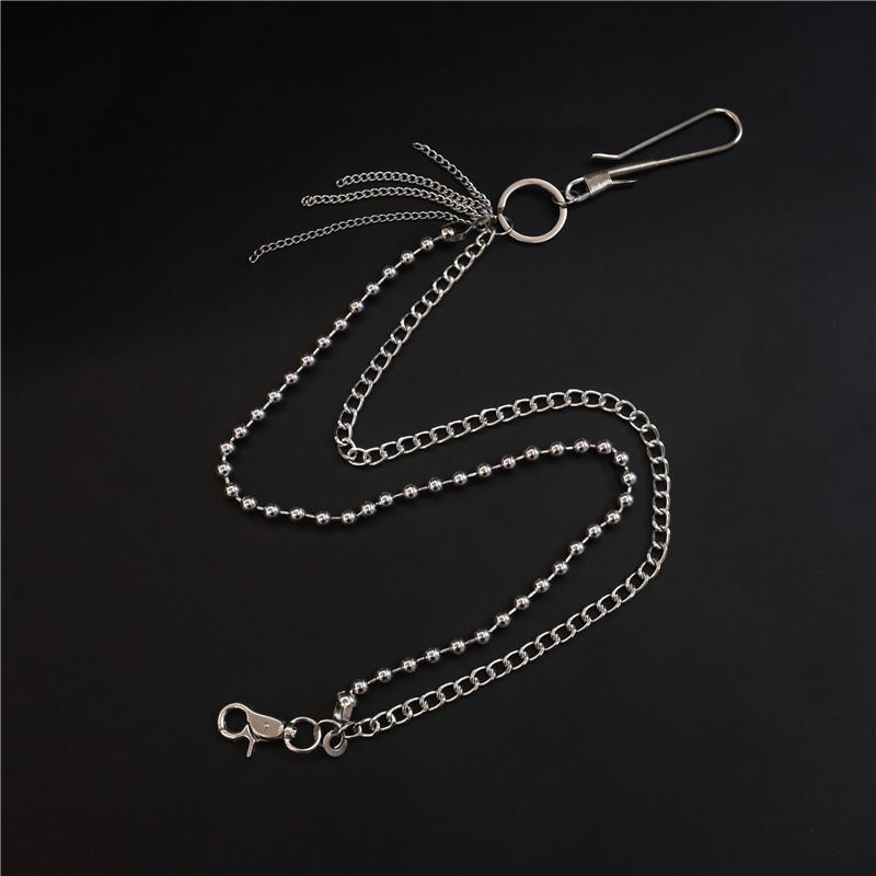 European-American Tassel Hip-Hop Waist & Trouser Chain: Multi-Layer Metal Accessory
