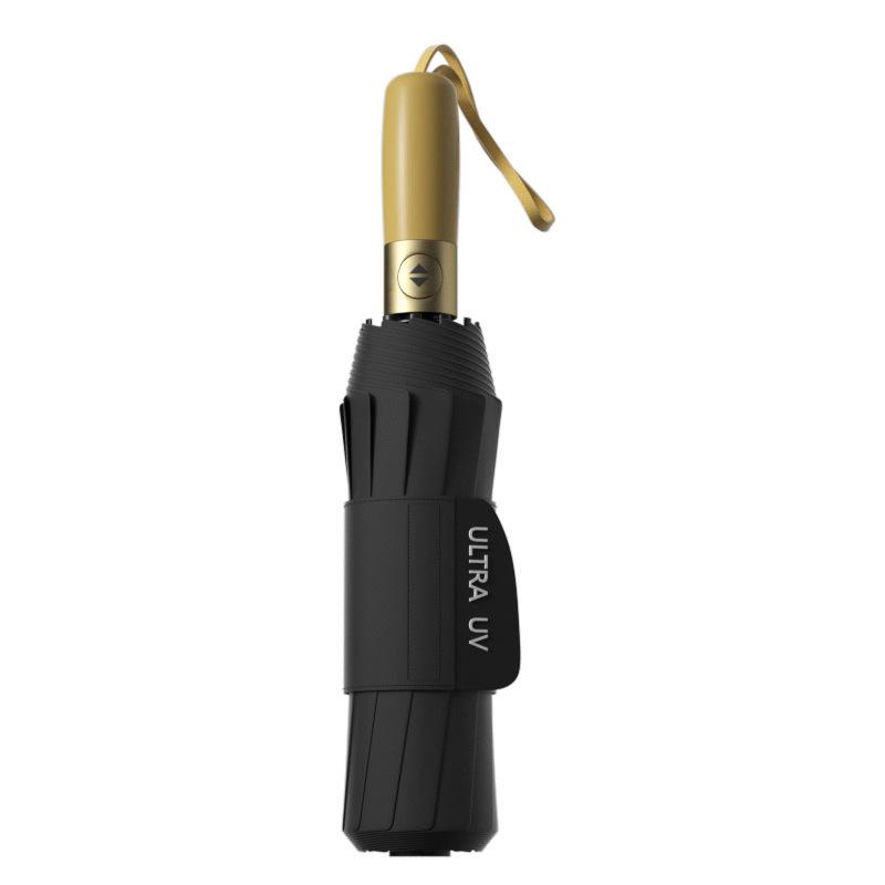 348 Windproof Storm Umbrella: Extra Large, Extra Thick, Reinforced, Automatic Folding, Black Glue Sun Protection, UV-Resistant for Men and Women.