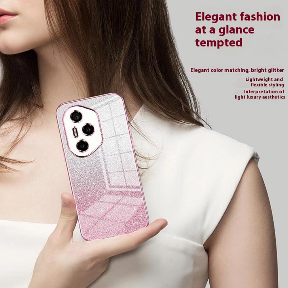 For Honor 300 Pro Case Electroplating Gradient Glitter TPU Phone Cover
