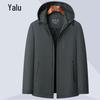 Ya Lu Men's Hooded Business Casual Jacket