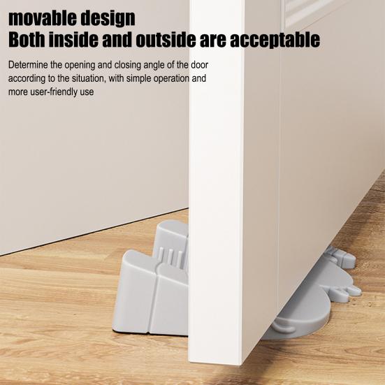 Door Slam Stopper Silicone Door Pinch Guard Animal Shape Door Wedge Door Stopper Prevents Slamming on Heavy Doors for Baby Safety Pet Friendly Home