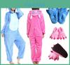 Kombinezon Piżama z Kapturem Flanelowy Disney Stitch Idealny na Zimę i Halloweenowy Cosplay