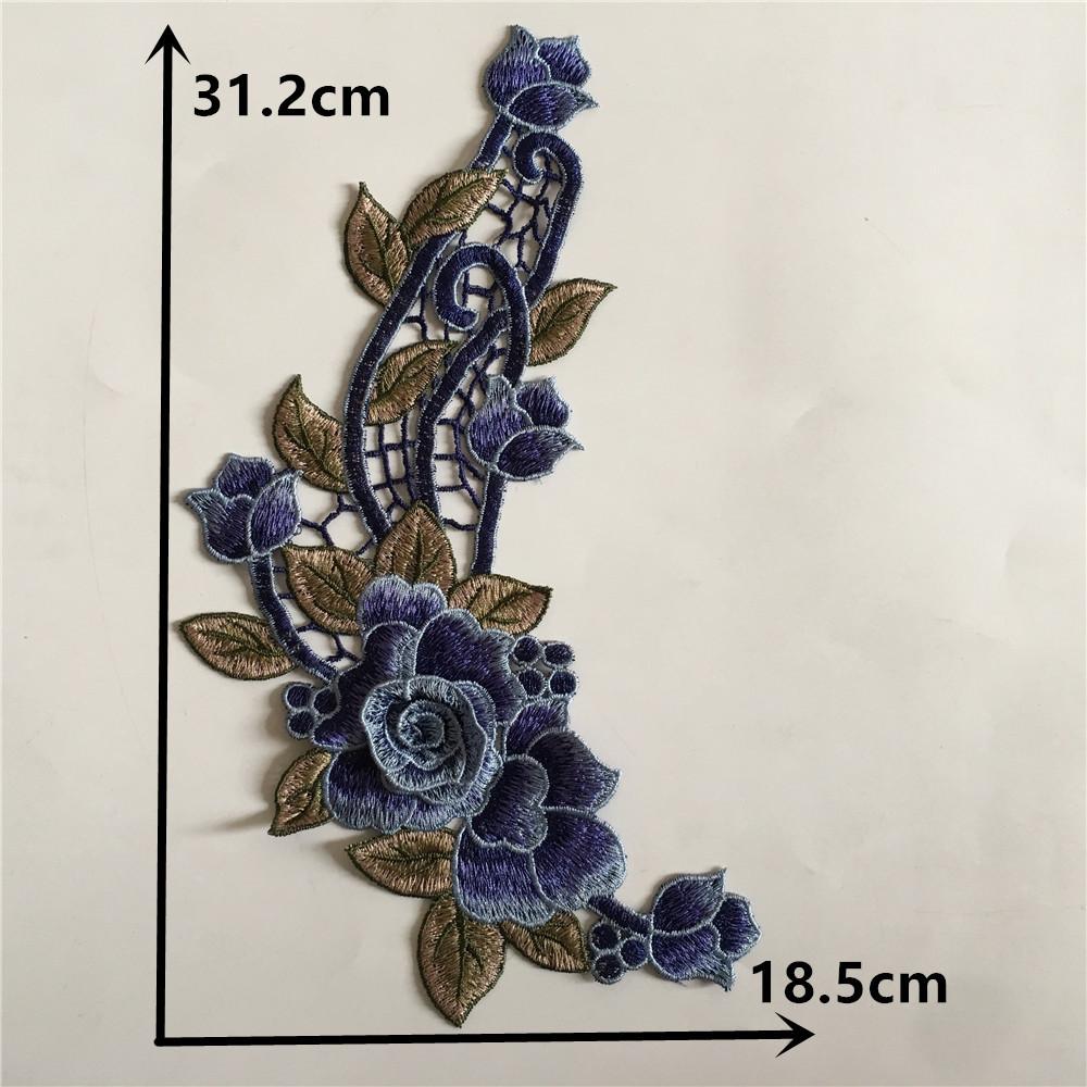 Multi-Color Three-Dimensional Embroidery Polyester Decorative Hollow Lace Flower Collar Diy Sewing Lace Collar Clothing Accessories