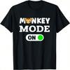 Monkey Wearing Headphones Art Chimp Animal Photobooth T-Shirt
