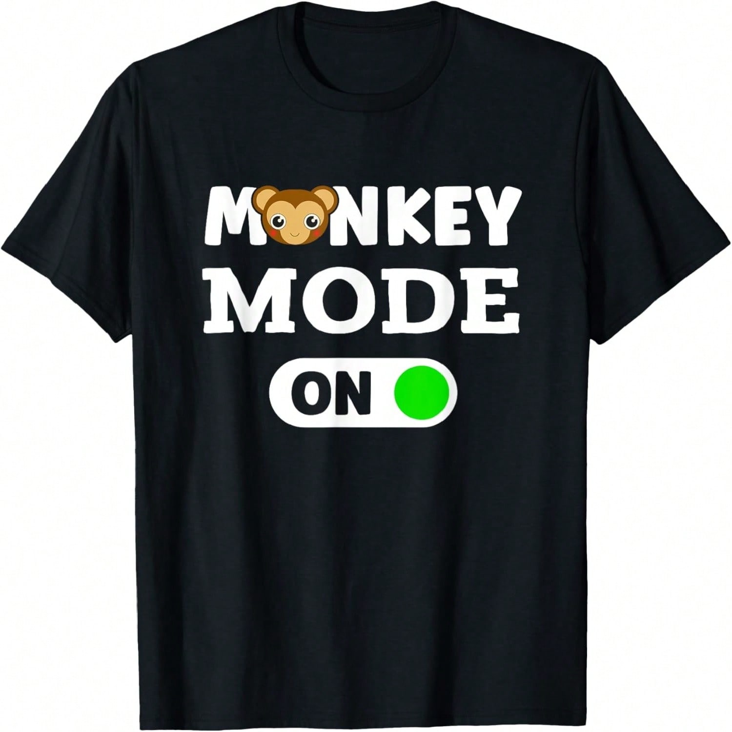 Monkey Wearing Headphones Art Chimp Animal Photobooth T-Shirt S разноцветный