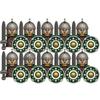 Mittelalterliche Actionfiguren Baustein Burg Miliz Tempelritter Römischer Infanteriesoldat Kreuzritter Spartaner Krieger Ziegelstein