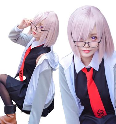 Order Mash Kyrielight Cosplay Costume with Wig [Milky Time] Fate/Grand (XL)