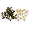 45Pcs Eyeglasses Reading Eyeglass Spectacle Chain Strap Holder Loop Ends Rubber Brass 20mm -