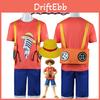 One Piece Film Red-luffy Cosplay Kostým Sada Pro Děti A Dospělé