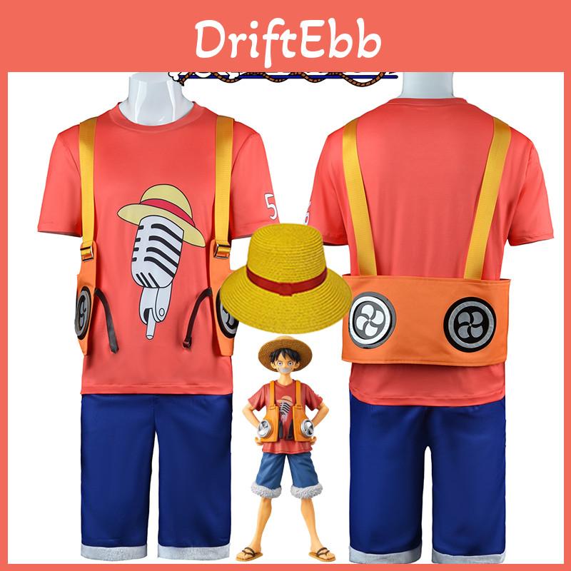 One Piece Film Red-luffy Cosplay Kostým Sada Pro Děti A Dospělé