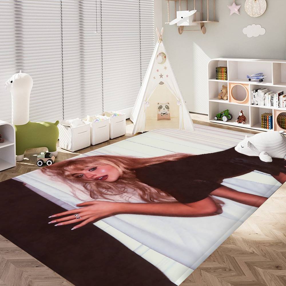 Singer S-Sabrina Carpenter Flurteppich Rutschfeste Waschküchenmatte Wäschedekor Balkon Kinder Wohnzimmer Nachttischbereich Teppiche
