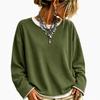 Damenmode Lässiges lockeres Langarm-Sweatshirt Pullover für den Alltag