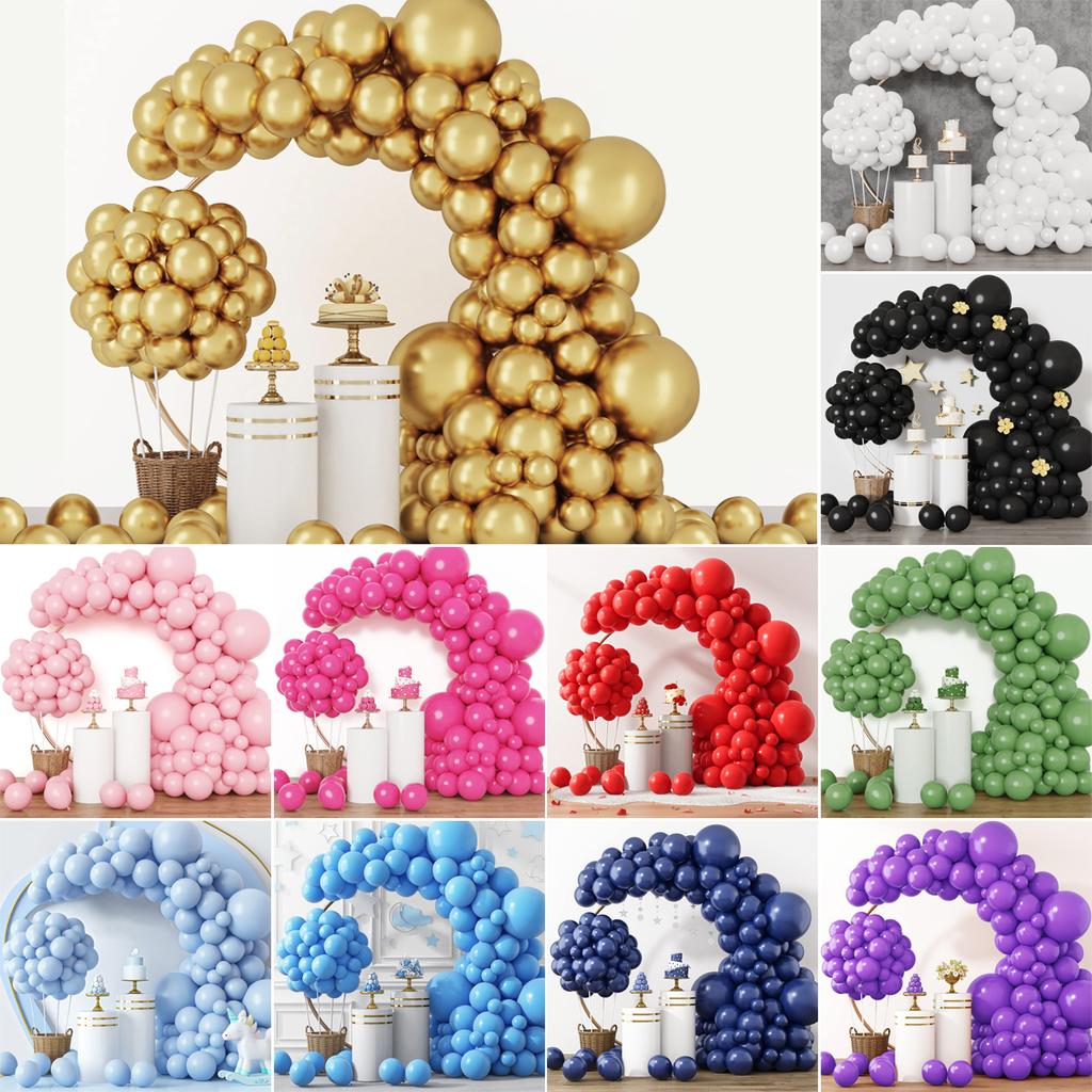 White Gold Balloon Garland Arch Kit Happy Birthday Party Decoration Kids Wedding Birthday Balloon Latex Baloon Baby