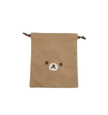 Marimo Craft Rilakkuma Face Series Drawstring BagBag-in-Bag Storage Pouch, Cute, Stylish, Simple, and a Popular Gift for Rilakkuma, Approx. W170 X