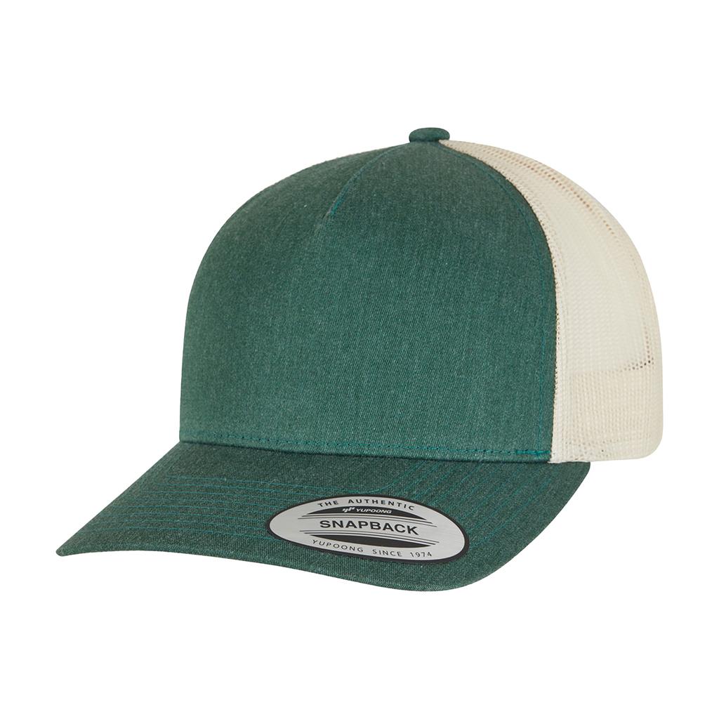 FLEXFIT Zweifarbige Trucker-Kappe mit 5 Paneelen, Unisex, für Erwachsene