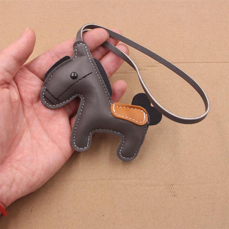 

Pu Leather Tiny Horse Key Chains Cute Fashion Women Men S Cartoon Horse Car Keyring Bag Pendant Charm New Year Jewelry Gifts 1