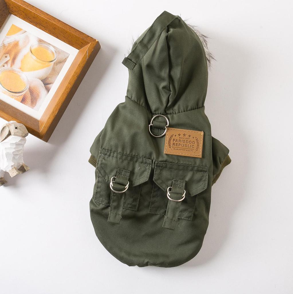 Costum cald de iarnă pentru câini, pentru alpinism, pentru rase mici și mijlocii