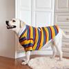 Comfortable Dog Stripes Vest Large Size Dog Short Sleeve Pet Summer T-Shirt  Beach Travel