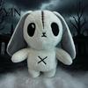 Unique Photography Prop Halloween Horror Bunny Plush Toy, Cute Creepy Rabbit Stuffed Animal Alternative Room Decor Doll for Kids, Soft Collectible