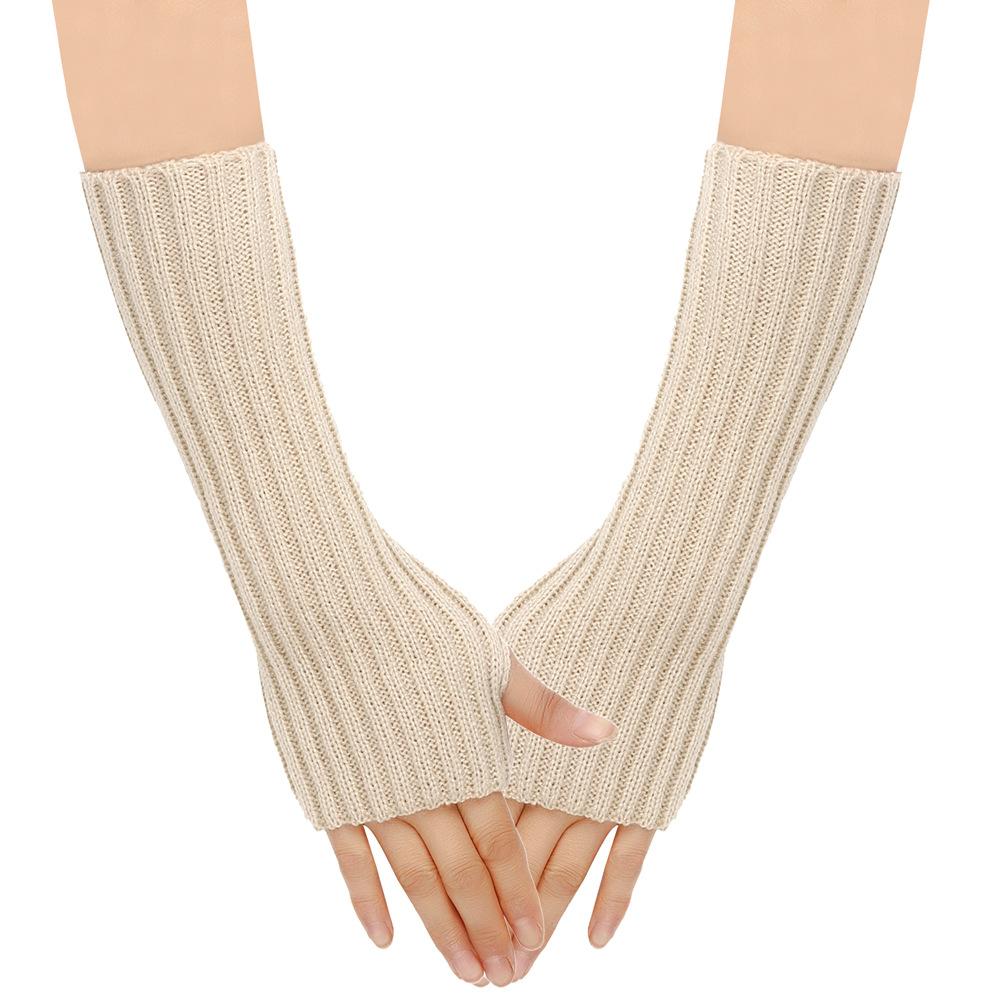 Arm Warmers Autumn Winter Cuffs Hand Sleeves Long Wool Gloves Men Women Knit Sleeves Warm Elastic Fashion Lady Sexy