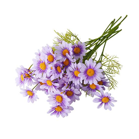 Artificial Flower UV Resistant Fake Wildflowers with Stems 20.8" Faux Silk Spring Floral