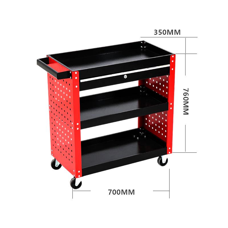 Multi-functional Tool Cart with Pegboard - Thickened, Mobile for Auto Repair