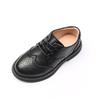 New Boys' Leather Shoes Comfortable Soft-soled Black British Performance Shoes