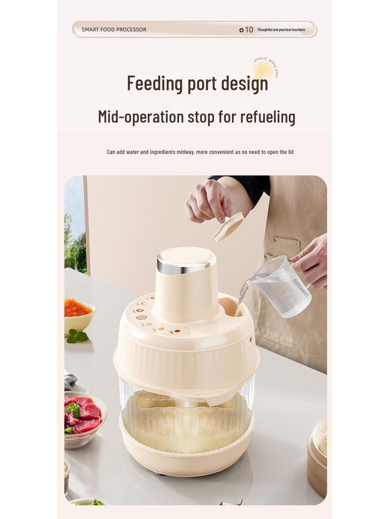 Multi-Functional Electric Meat Grinder & Dough Kneader: Household Processor for Meats, Dough, Baby Food & Vegetables
