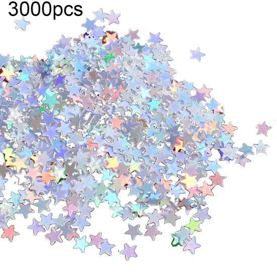 3000/1000Pcs Glitter Star Shape Balloon Confetti Table Wedding Party Decoration